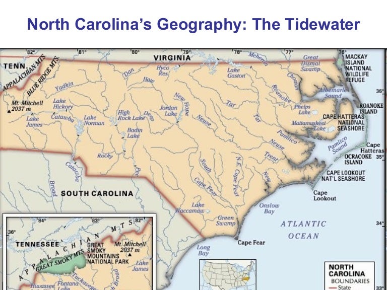 North Carolina Geography The Tidewater Region