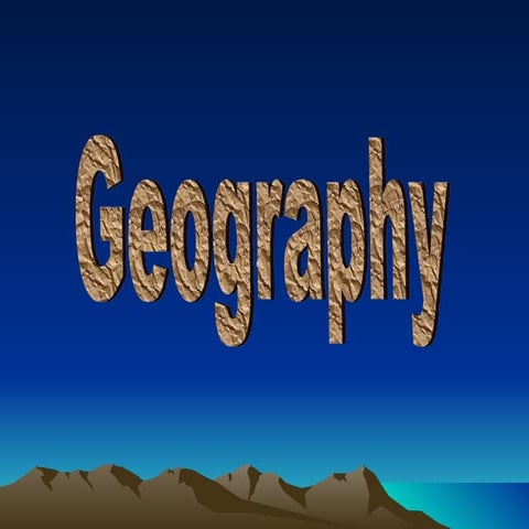 Geography Powerpoint | PPT | Geography | Science
