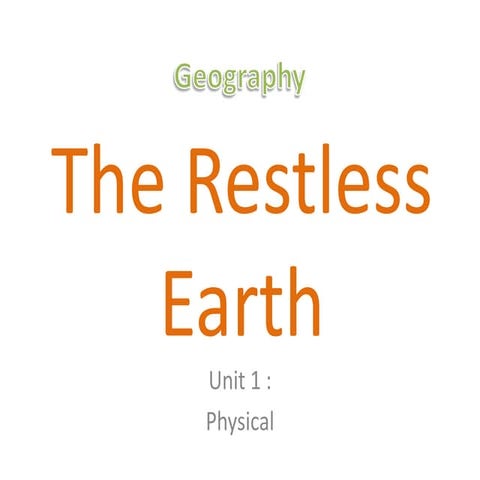 Geography the restless earth gcse