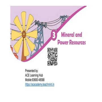 NCERT_Class 8Geography 3.minerals and power resources