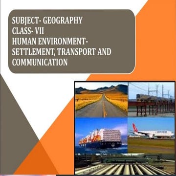 geography 7 cbse geography chapter settlement | PPTX