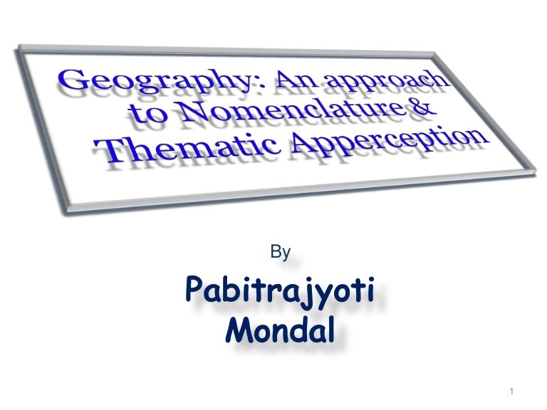 Geography as a discipline