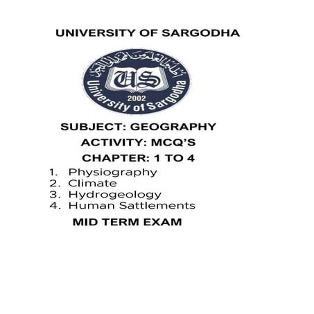 Geography Chap 1 TO 4 MCQ'S FOR MID-TERM EXAM.pdf