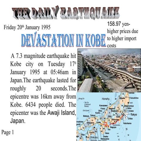 Kobe earthquake | PPTX