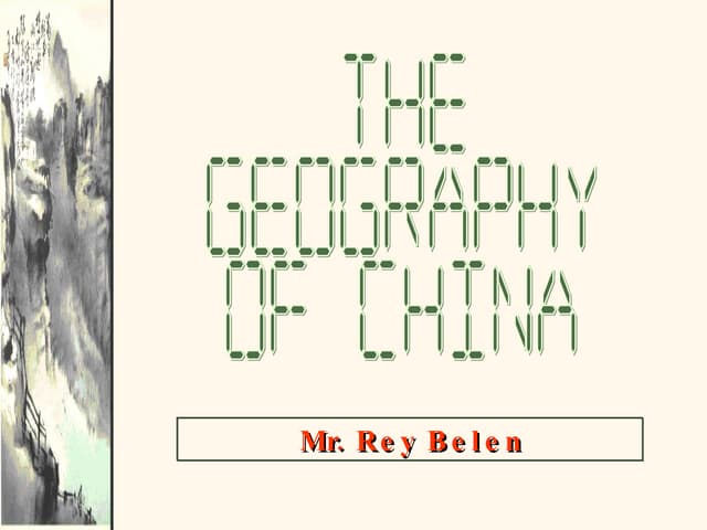 Geographyof China