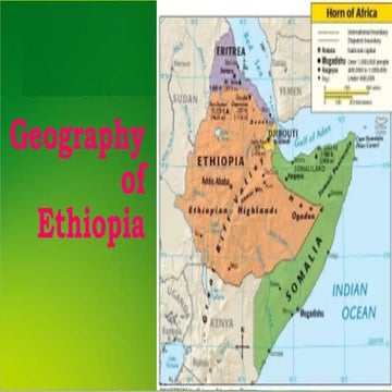 Geography of Ethiopia Chapter 1 lectures
