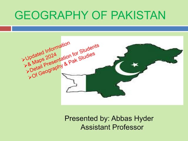 Geography of pakistan | PDF