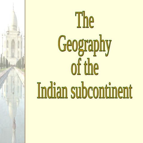 Geography of south asia powerpoint 2011