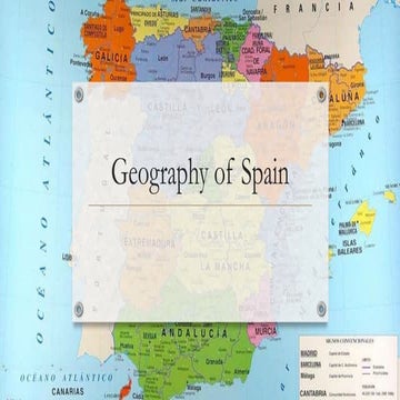 Geography of spain | PPTX