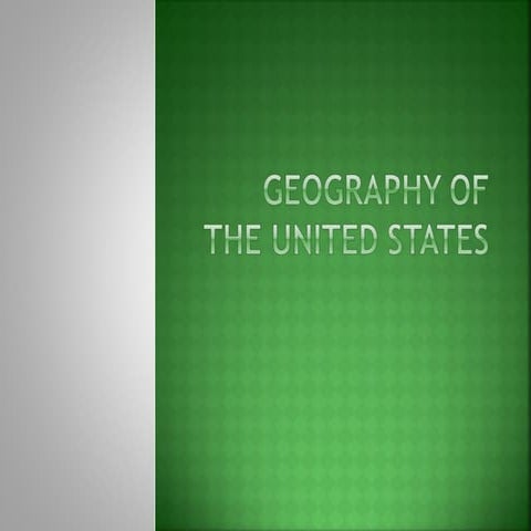 Geography of the united states