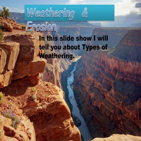 Geography presentation on Types of weathering 