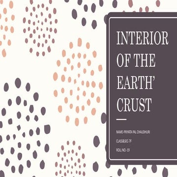 Interior of earth
