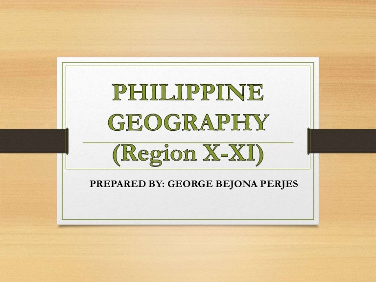 Geography report