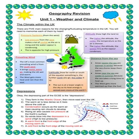 Geography revision   weather and climate