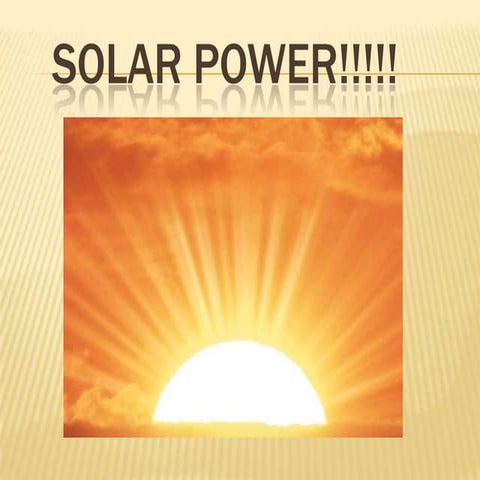 Geography solar power