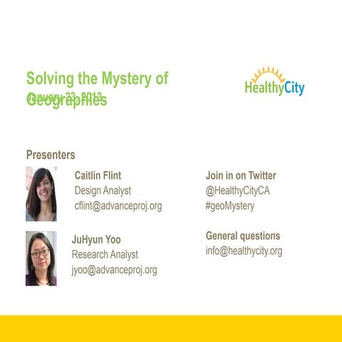 Solving the Mystery of Geographies
