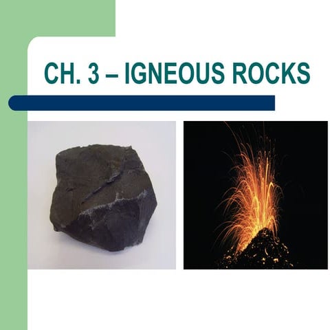 EASC 116 Ch. 3 Igneous Rx