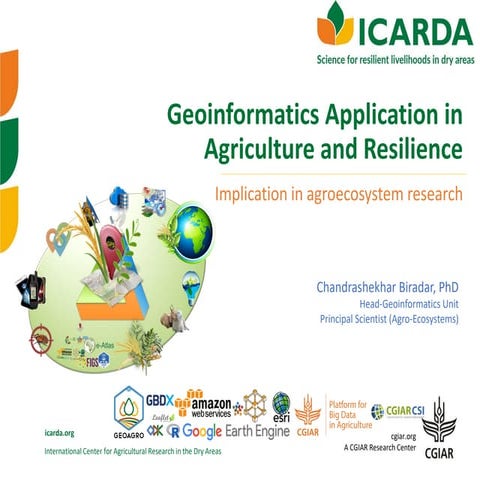 Geoinformatics in agroecosystem research