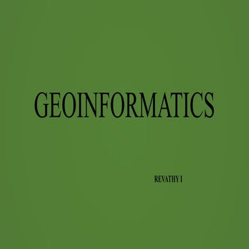 Geoinformatics ppt