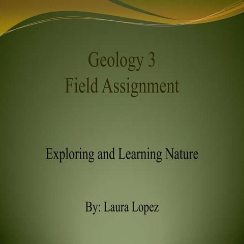 Geol3 field assignment