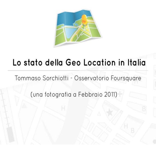 Lo stato della Geolocalizzazione in Italia