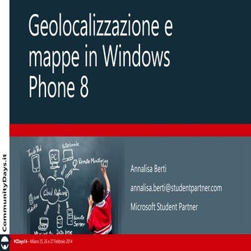 Geolocalizzazione e mappe in Windows Phone 8