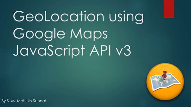 GeoLocation using Google Maps JavaScript API v3