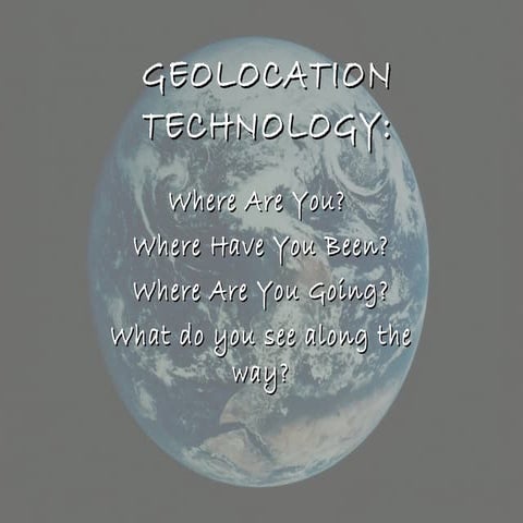 Geolocation lesson slide show