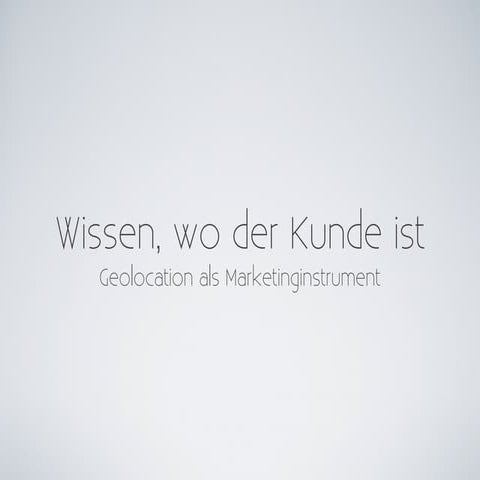 Geolocation marketing 22.11.11