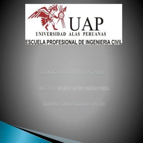 Geologia aplicada a la ingenieria civil