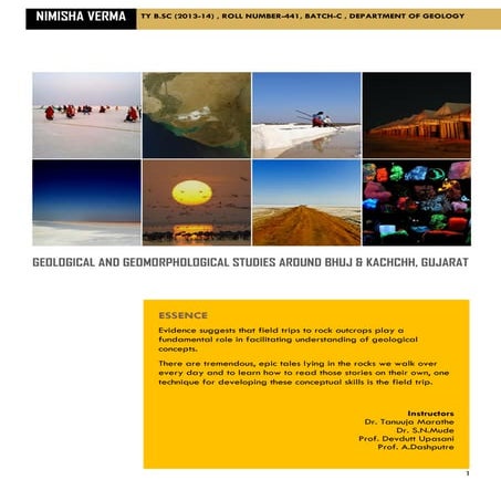 Geological geomorphological-studies-kachchh-bhuj-report