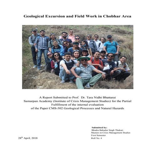 Geological fieldwork report
