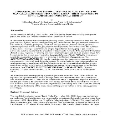 Geologicalsettingpalkbay