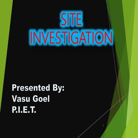  Engineering Site investigation