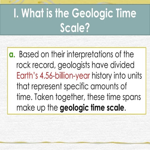 Geological time scale