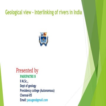 Geological view-interlinking of rivers in india