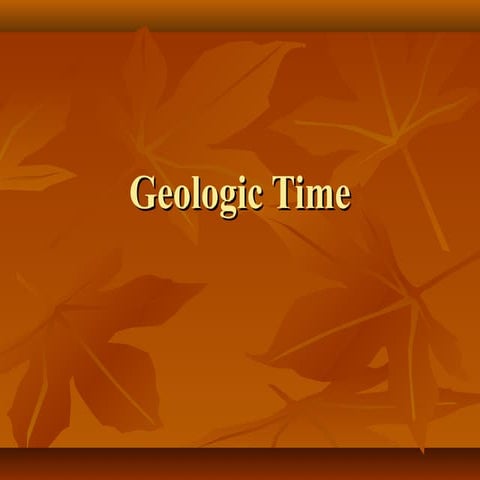 Geologic Time 2015