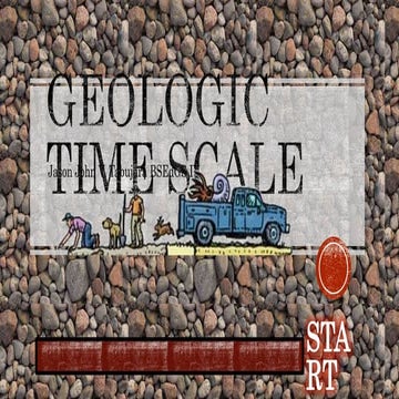 The Geologic Time Scale (Chronological Order)