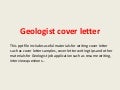 Ismail Azam Covering Letter For Geologist 03 26 2011