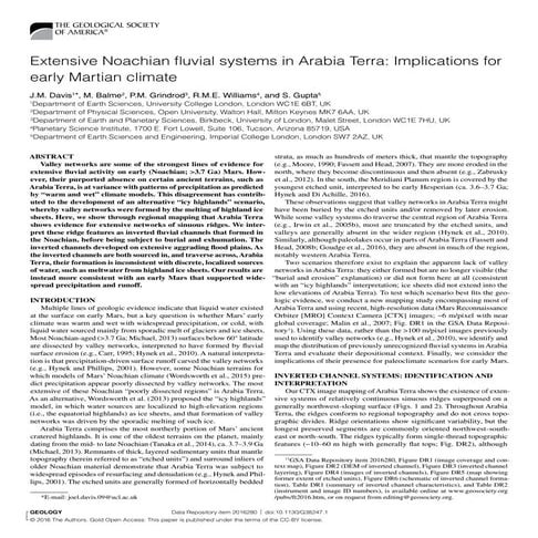 Extensive Noachian fluvial systems in Arabia Terra: Implications for early Ma...