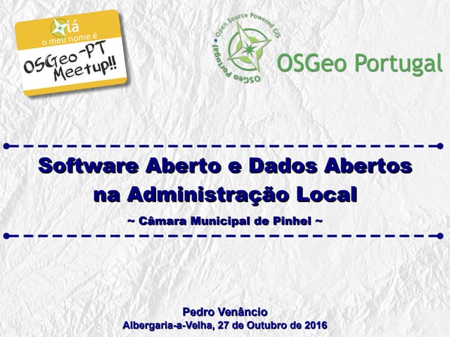 Software Aberto e Dados Abertos na ...