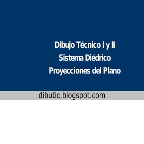 Geometría Descriptiva. Planos