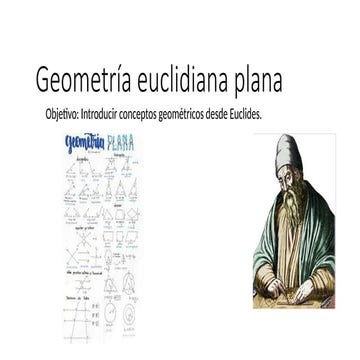 Geometría plana de Euclides. presentación | PPTX