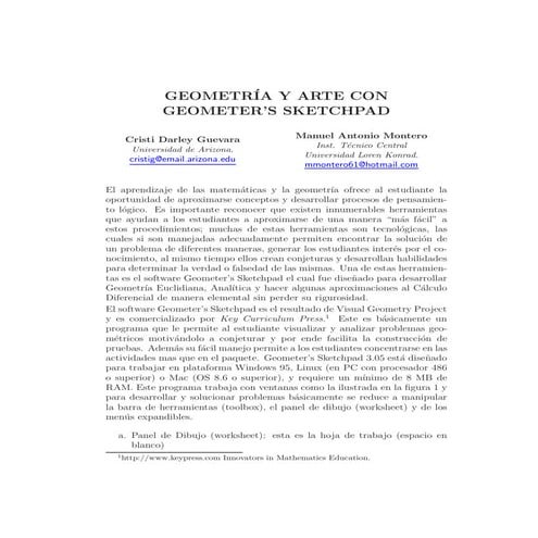 Geometría y arte con geometers sketchpad | PDF