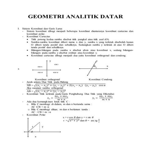Geometri analitik-datar1