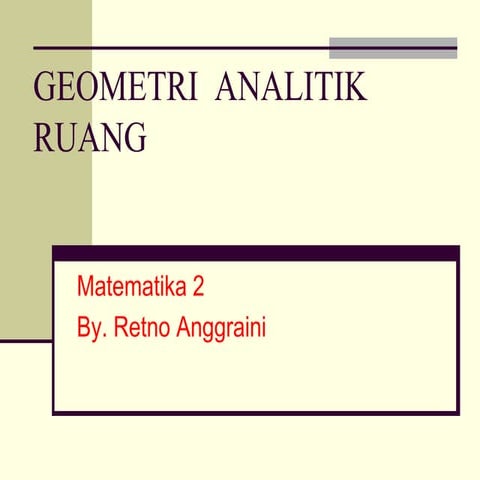 Geometri analitik-ruang1