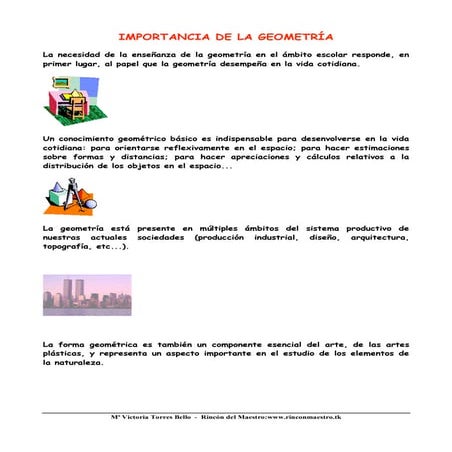 Didactica geometria tema 6 | PDF