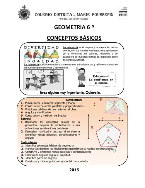 Elementos básicos de geometría | PPT