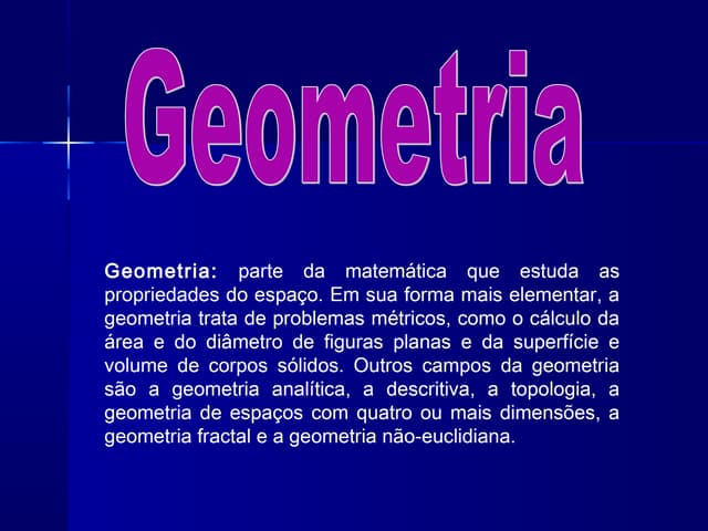 GEOMETRIA ESPACIAL DE POSIÇÃO
