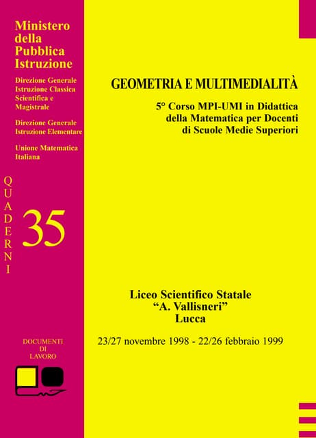 Geometria e multimedialità 98 99